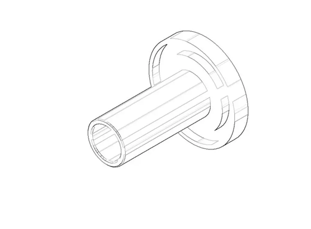 DORNBRACHT Zugstangenführung ERSATZTEILE 091840022 D. 45 x 52 mm Messing gebürstet (23kt Gold), 091840022-28 Galeriebild 1